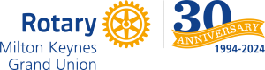 MKGU Rotary Club 30 year anniversary banner